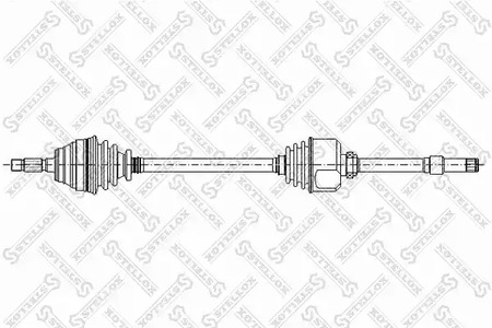 158 1758-SX STELLOX Полуось